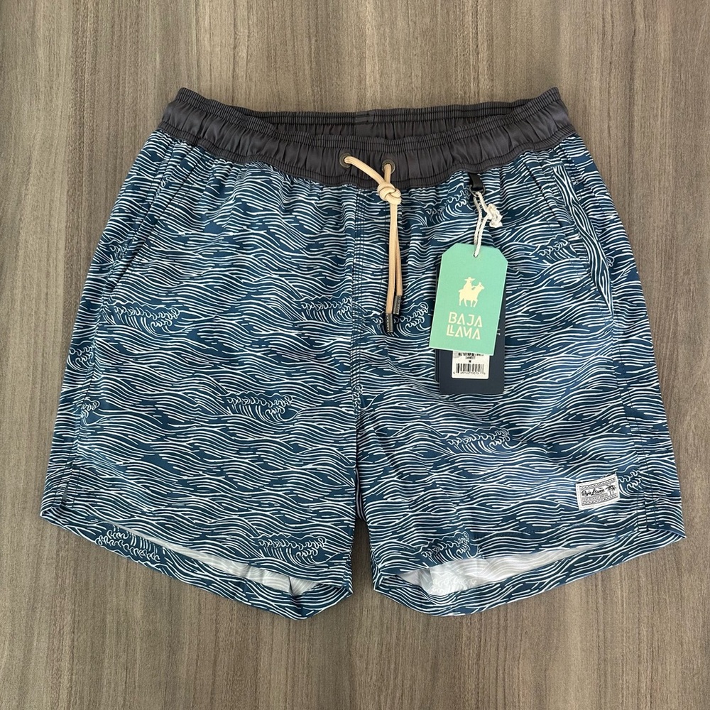Baja Llama Roll Tides Deep Sea Stretch Swimsuit